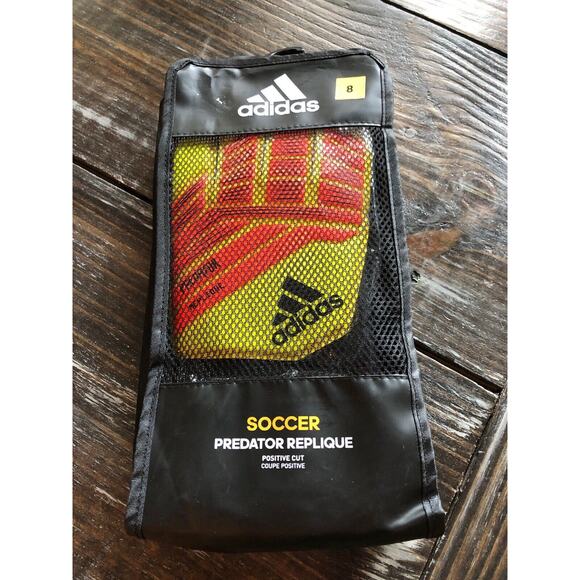 Adidas Goalkeeper Goalie Gloves Predator Replique Soccer CW5600 Mens Size 8 - Picture 5 of 12